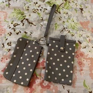 Initials Phone and Wallet pouch duo